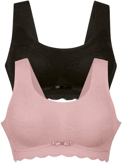 2-pack voorgevormde bralette Essential Lace