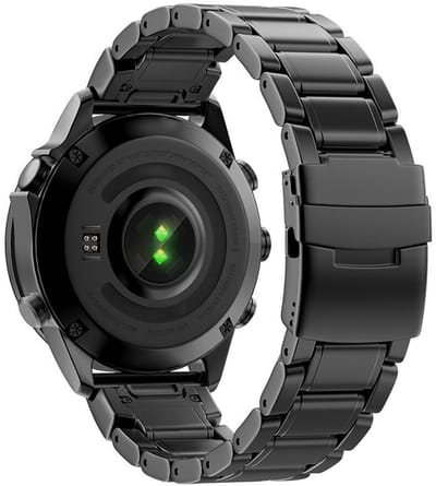 Titanium bandje - RVS - geschikt voor Garmin Fenix 5 (PLUS) / 6 (Pro) / 7 (Pro) / 8 (47 mm) / E (47 mm) / Epix (Pro) (2) 47 mm / Approach S60/S62/S70 47 mm / MARQ / Instinct 1/2/3 (45mm) - zwart