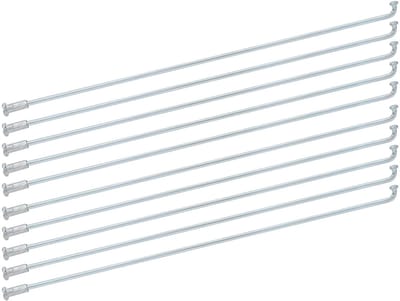 Dailygoods- Fietsspaken 10 stuks - Roestvrij Stalen 13G 2,2 mm - Hoogwaardige Kwaliteit - Duurzaam - Accessoires Inclusief - Ondersteuning Velg - Spaken