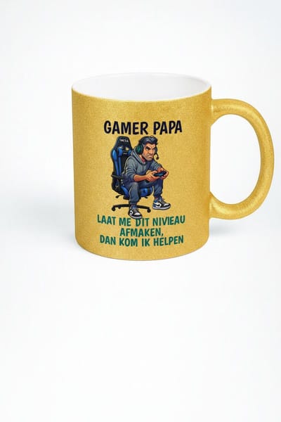 Gamer Papa Mok - Grappige Koffiemok voor Gaming Vaders