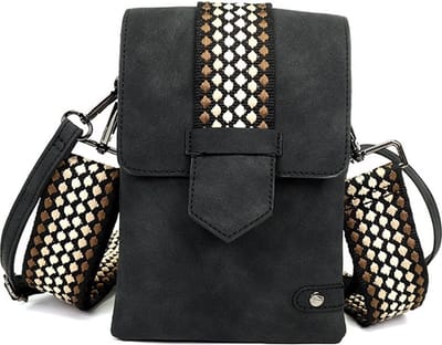 Zwart crossbody en telefoontasje Nancy / Metz - OLT12180