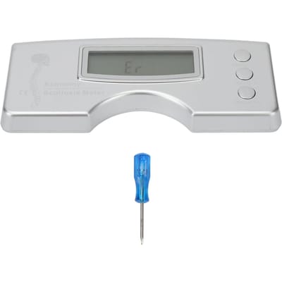 Scoliosis Testing Meter 0‑30 degrees  Accurate Data Back Spine Diagnosis Measuring Tool for Adults Children gray