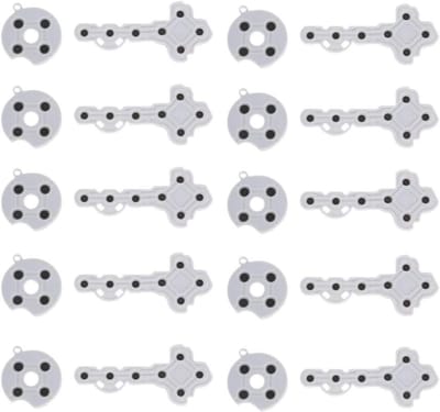 Rubberen siliconen padvervangingen voor gamecontroller Xbox 360 - Set van 10 - Geleidende onderdelen - Vervangende pads - Originele accessoires