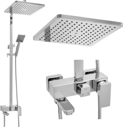 Viking Choice Doucheset Chroom - Met Badkraan, Handdouche & Regendouche 25cm