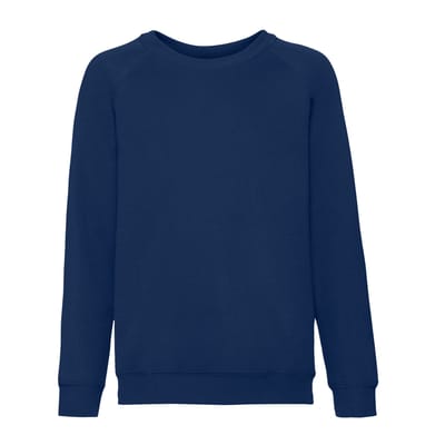 Fruit of the Loom Klassiek Raglan Sweatshirt voor kinderen/Kinderen (Marine)