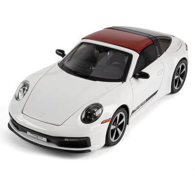1:32 911 Targa Lichtmetalen Sportwagen Model Diecast & Speelgoed Metalen Voertuigen Auto Model Hoge Simulatie Collectie Kindercadeau white