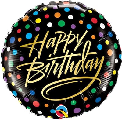 ‘Happy Birthday’ Stippen Goud - 46 centimeter