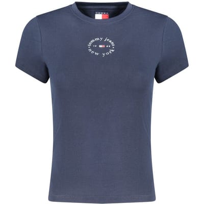Tommy Hilfiger Blauwe Katoenen Dames T-shirt