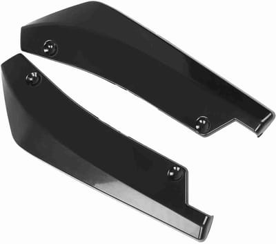 Universele Achterbumper Lip Spoiler met Canards en Fins voor Auto's - Bescherming en Stijl voor Achterbumper (Zwart)