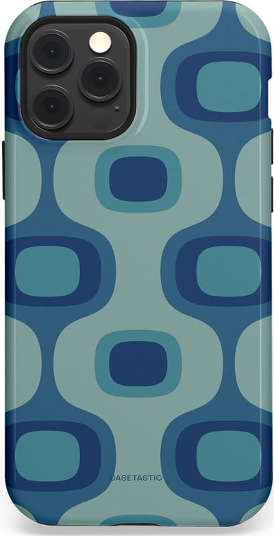 Casetastic Hoesje Geschikt voor Apple iPhone 12/12 Pro Magsafe - Stijlvolle Beschermende Duo-layer Case - Vintage Flow