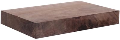 Walnoothouten plank - Houten paneel - Doe-het-zelf projecten - Massief onbewerkt hout - 15 x 10 x 2 cm - Bruin