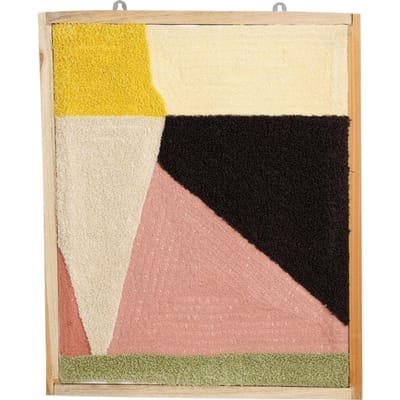 In The Mood Collection Muurdecoratie - L59 x B45 cm - Katoen/FSC hout - Lichtroze