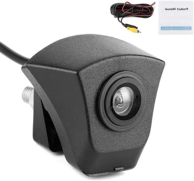 Auto Vooruitcamera - Camera Logo Ingebouwd - Veilig Parkeren - Nachtzicht Monitor - 170 Graden Hoek - Zwart