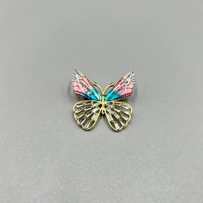 Vlinderbroche - Elegante Broche met Kristallen | Twinolo