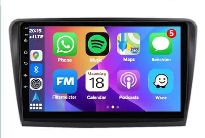 Autoradio 2/32 met Carplay en Android auto | Geschikt voor Scoda Rapid en Seat Toledo 2013-2019 | Radio scherm met Navigatie | 2013 2014 2015 2016 2017 2018 2019 | NH1 NH3