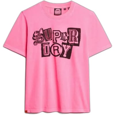 Superdry - Punk Poster Relaxed T-shirt - Dames - T-shirts