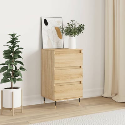 vidaXL - Dressoir - 40x35x70 - cm - bewerkt - hout - sonoma - eikenkleurig