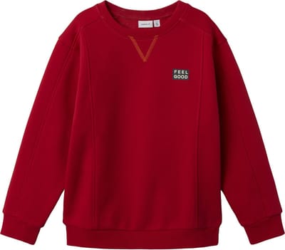 Name It - Sweater - Trui - Feel - Good - Rood - Maat 122/128