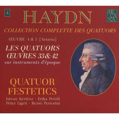 CD JOSEPH HAYDN • FESTETICS QUARTET - Les Quatuors Œuvres 33 & 42 A414 Arcana 2009 Frankrijk Klassiek Gebruikt blue