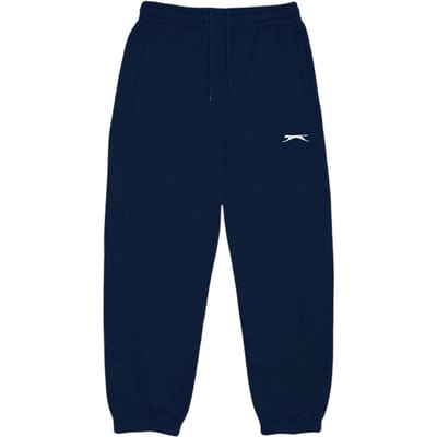 Slazenger Effen joggingbroeken van fleece voor kinderen (Marine)