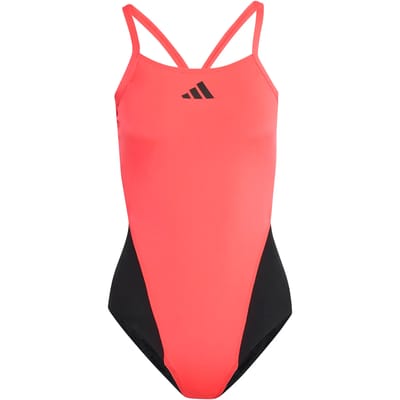Adidas Performance Ripstream Team C-Rug Zwempak Met Dunne Bandjes - Dames - Rood