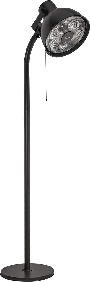 Buitenstraler - Staande heater - Terras verwarmen - Drie standen - 247 cm hoog - Zwart