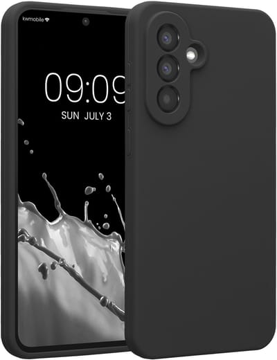kwmobile telefoonhoesje geschikt voor Samsung Galaxy A56 5G - TPU backcover met siliconen coating - Smartphone case in donkergrijs