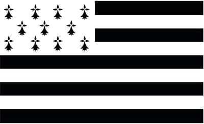 PTIT CLOWN - Bretagne supportersvlag 150 x 90 cm