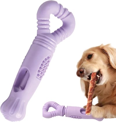 Hondenstickhouder - Kauwhouder - Voedselverrijking - Voorkomt verstikking - 19.5 cm - Enkele Attribuut