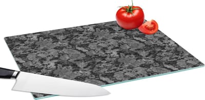 Glazen Snijplank - 39x28 - Graniet - Grijs - Patronen - Snijplanken Glas