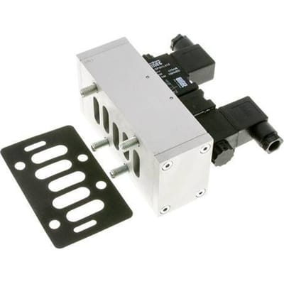5/3 ISO 5599-3 Middenuitlaat Magneetventiel 230V AC 3-10bar/42-140psi Airtec