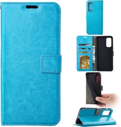 LuxeBass Hoesje geschikt voor Samsung Galaxy S22 Ultra - Boekhoesje - Turquoise - Portemonneehoesje gsm hoesje - telefoonhoes - telefoonhoesjes