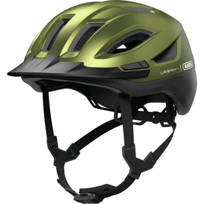 Fietshelm ABUS URBAN-I 4.0 ACE pepper green S - 51-55 cm - groen - Geschikt voor gebruik op elektrische fietsen - stadsfietsen - 260 g