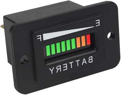 Batterij Indicator - Capaciteitsmeter - Accu Status Checken - Alarm Functie - 36V - Zwart