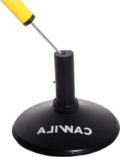 Slalom Voet - Trainings Accessoire - Voetbal Training - Voor Kunstgras - 22 cm Hoog - Zwart