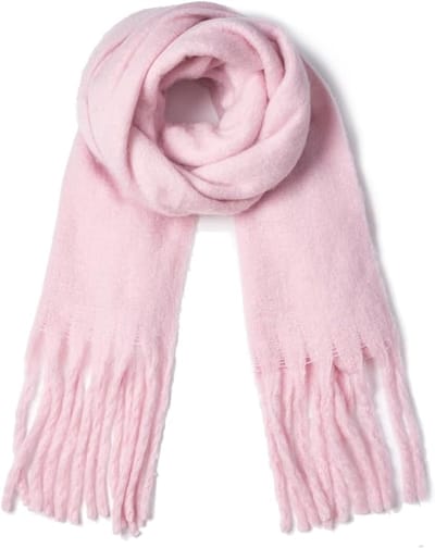 Warme sjaal - Kleurrijke wintersjaals voor dames - Warme en dikke gebreide sjaals - Dekensjaals - Stijlvolle kerstcadeaus - Cadeaus voor haar