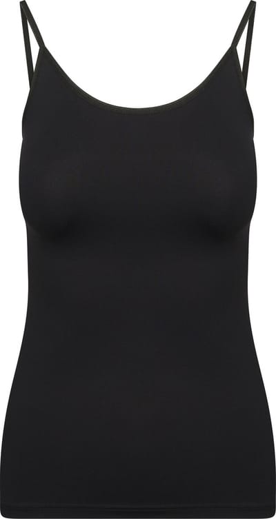 RJ Pure Color Dames Spaghetti Top Zwart S
