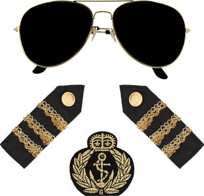 Boland - Set Kapitein - Volwassenen - Unisex - Kapitein - Maritiem