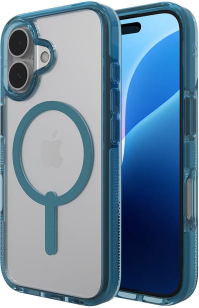 ZAGG - Santa Cruz Snap Mag geschikt voor iPhone 16 Hoesje - retro blue