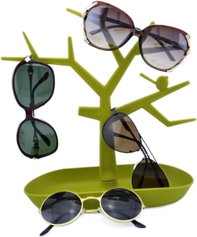 Zonnebrillen Rek - Brillen Display - Opbergen Thuis - Boomvormig Ontwerp - 300 Gram - Groen