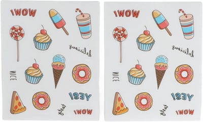 Cartoon Camera Stickers - Decoratieve Foto Stickers - Foto Album Decoratie - Herbruikbaar Zonder Restjes - 8x10cm - Dessert