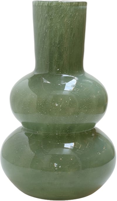 Vaas Lindi Elite | Groen - Green | Dik Glas | Mondgeblazen glas | Ø22 x H36 cm Merk: Vase The World