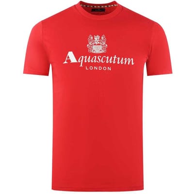 Aquascutum Heren London Aldis Logo T-Shirt (Rood)