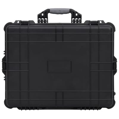 vidaXL - Flightcase - op - wieltjes - 63x50x23 - cm - PP - zwart