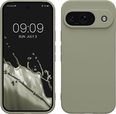 kwmobile telefoonhoesje geschikt voor Google Pixel 9 - Hoesje voor smartphone - Precisie camera uitsnede - In grijsgroen