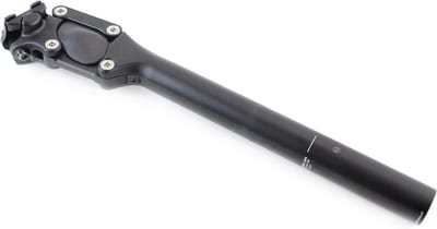 Verende Zadelpen - Comfort Zadelpen - Comfortabel Fietsen - Parallellogramvering 36mm - 31.6mm x 350mm - Zwart