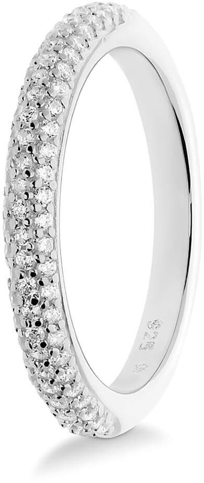 Glow 114.137550 Dames Ring - Minimalistische ring - Sieraad - Zilver - 925 Zilver - 10 mm breed