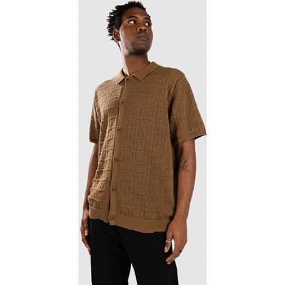Anerkjendt Aksamuel Cardigan Knit Shirt bruin