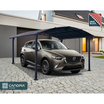 Palram |canopia - Carport Arcadia - Enkel - Grijs - 435x359cm
