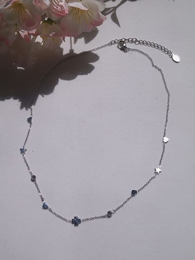 Gleaming Wish Ketting | Wens & Hoop Sieraad – Subtiele Dames Ketting | Symbool van Nieuw Begin |Hart, Ster, Klaver| BlijvendJij Sieraden